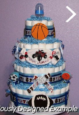 All-Sports-Diaper-Cake (3).JPG - Quad Sports Diaper Cake